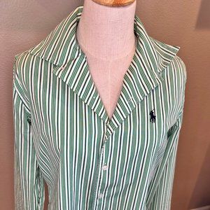 Ralph Lauren Sport button up fitted womens shirt Size 10